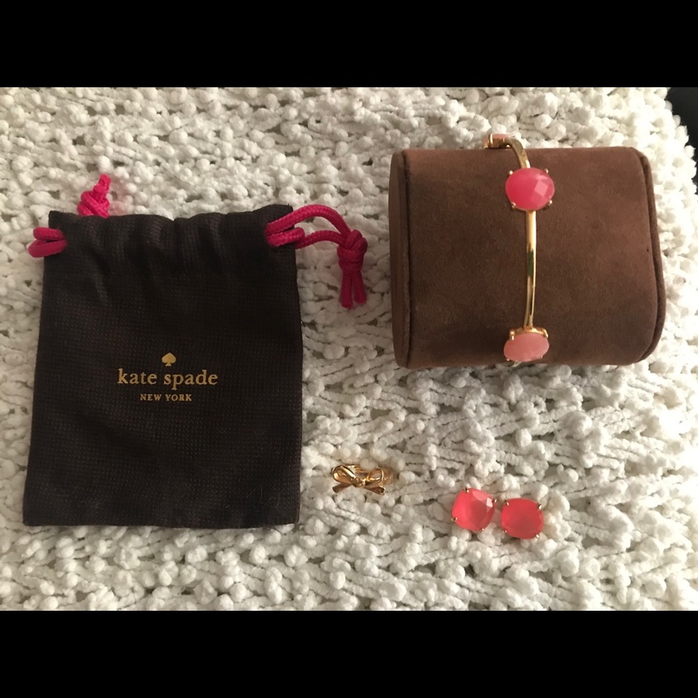KATE SPADE earring, bracelet and ring set